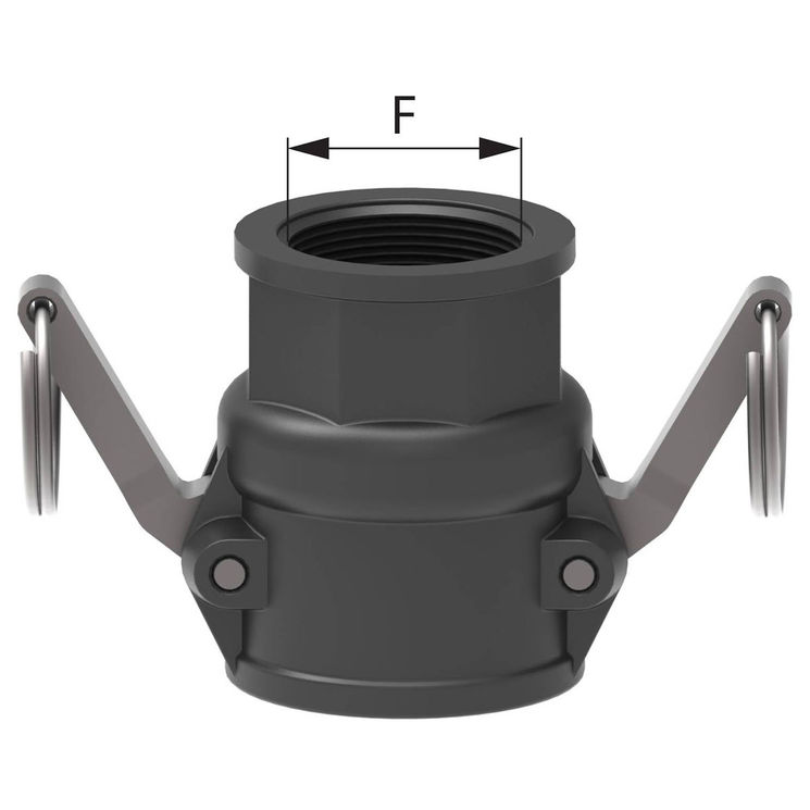 1/2 raccord à câme femelle 3/4", filetage femelle 1/2"