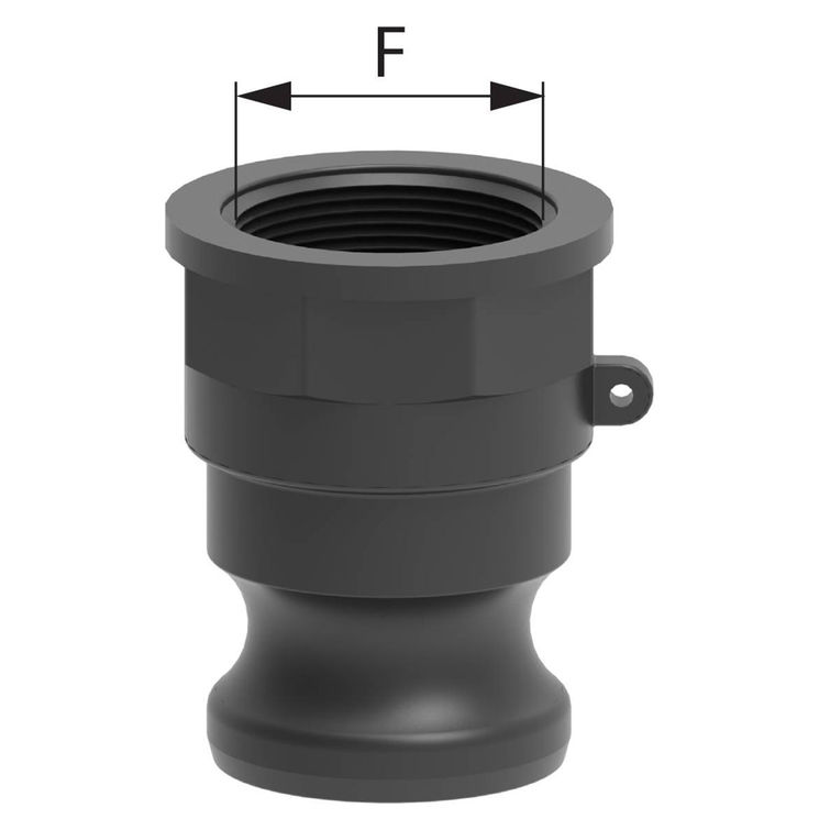 1/2 raccord à câme mâle 3/4", filetage femelle 1/2"