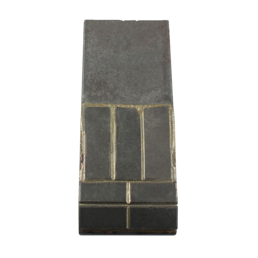 Pointe plate avec plaquette carbure, plaquette arrière et rechargement, pour cultivateur ACTISOL, vigneron, 60x15 mm, 19300025, pièce interchangeable