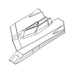 Soc à aileron 550 mm avec plaquette Carbure G2 pour déchaumeur à dent, cultivateur Agrisem, TCS-SOC553W-MC2, gauche, pièce origine