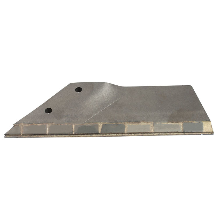 Aileron carbure Coudé, pour Déchaumeur à dents, Cultivateur, LEMKEN Smaragd longueur 360mm, 3374421, FL37D Gauche, Pièce Interchangeable