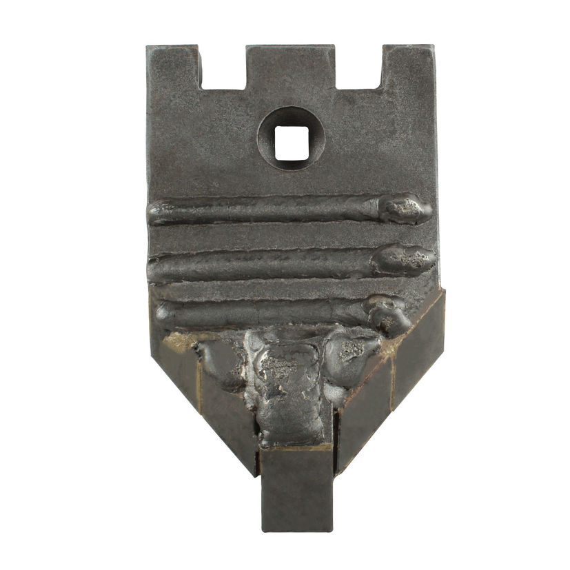 Pointe en V avec plaquette carbure et rechargement, pour déchaumeur à dents, cultivateur, QUIVOGNE, GOIZIN, 127x20 mm, 20951 - 70100, pièce interchangeable