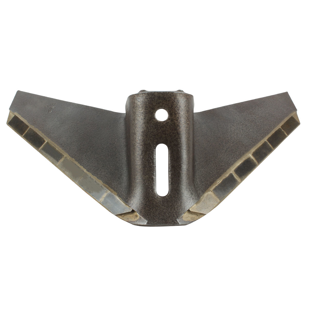 Aileron carbure, pour Déchaumeur à dents, largeur 500mm, trou 14mm, pour Cultivateur QUIVOGNE, pièce interchangeable