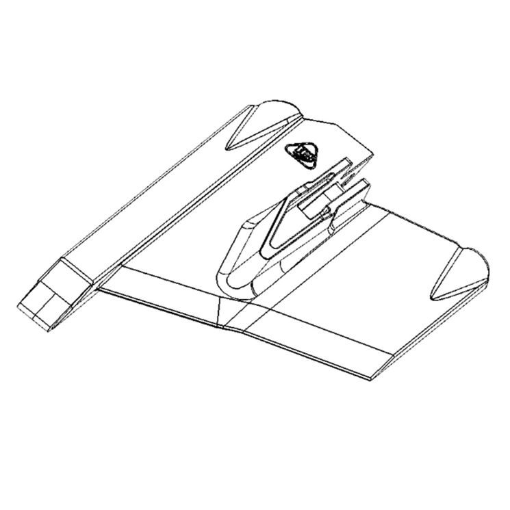 Soc carbure 650 mm pour décompacteur AGRISEM Cultiplow, droit, TCS-SOC654W-MC3, pièce origine