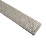 Bande d'usure à souder acier + rechargement carbure 1200x60, 12 mm d'épaisseur, 62 HRC, UNIVERSEL