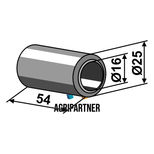 Entretoise Ø16x28 mm, longueur 54 mm, MC CONNEL, 7190117, pièce interchangeable