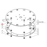 Boulon M12x35 maintien de plateau MZSI-012-003 pour lamier Fischer 3 lames PT3-190, SAMASZ, pièce origine