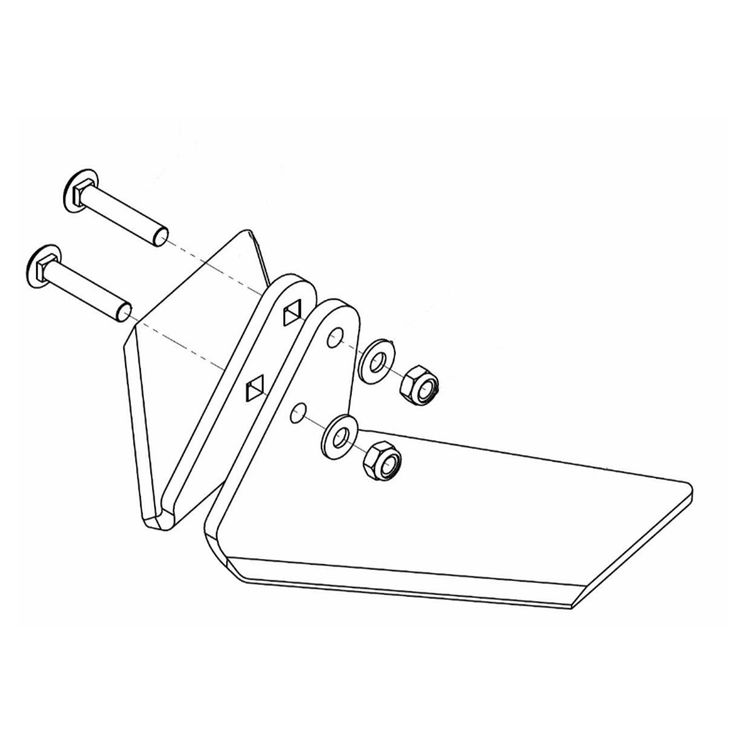 Kit ailerons pour déchaumeur à dents AGRISEM Agromulch, AGM11-03-010, pièce origine