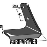 Aileron droit C-MIX 350 mm pour Déchaumeur à dents, Cultivateur AMAZONE Cenius, 78708679, pièce interchangeable 