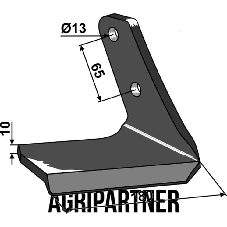 Aileron droit C-MIX 350 mm pour Déchaumeur à dents, Cultivateur AMAZONE Cenius, 78708679, pièce interchangeable 