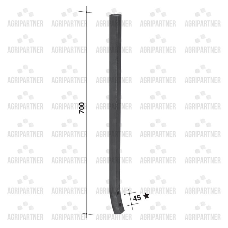 Dent 30x30 efface trace, multi usage, à placer derrière roue de tracteur, pièce interchangeable