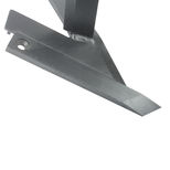 Soc étroit avec aileron pour décompacteur AGRISEM Combiplow standard, 36-04-404, petit modèle, gauche, pièce interchangeable