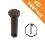 Goupille + axe de fixation pour dent de herse rotative Amazone, 08083100 - 0224200 - DG086, pièces interchangeables