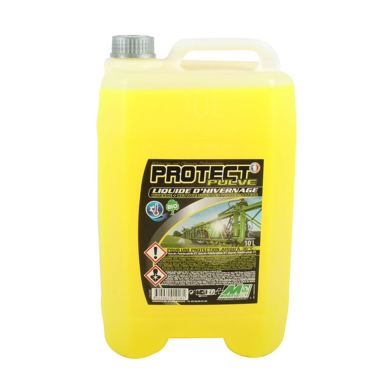 Produit d'hivernage agricole BIO PROTEC PULVE pour pulvérisateur, antigel concentré, 10 litres