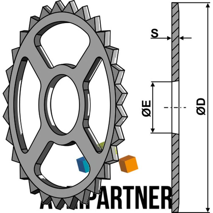 Roue étoile Ø470x118 mm, Cambridge, intermédiaire, fonte GG20, UNIVERSEL, pièce interchangeable