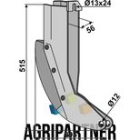 Soc de semis 515x295x56 mm, trous 12mm / 13x24 mm, pour semoir BECKER, 58967, 59057, pièce interchangeable