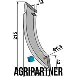 Soc de semis 215x175x12 mm, hauteur 45 mm, trou 6,5 mm, pour semoir FIONA, 3137313 - 3.137.313, pièce interchangeable