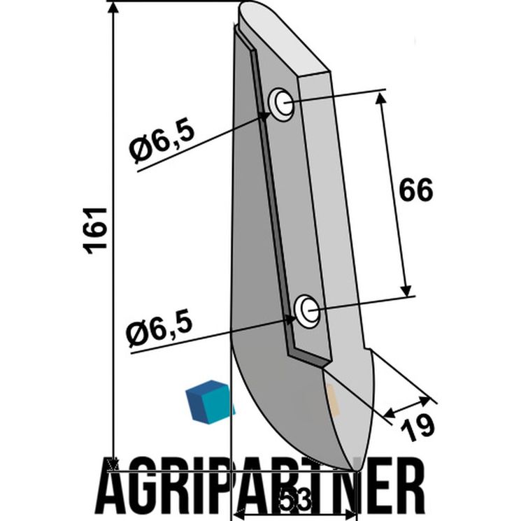 Soc 161x53x19 mm, entraxe 66 mm, trous Ø6,5 mm, pour semoir SAXONIA, 3200-25-003, 320025003, 361101838, pièce interchangeable