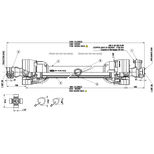 Transmission avec croisillon 27 x 74,5 mm, limiteur à boulon, 1,2 mètres, 1 3/8" (6), tube triangle, AMA