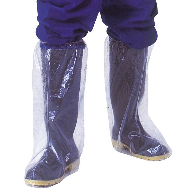 Lot de 25 paires pédibottes polyéthylène transparente avec élastique