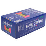 Lot de 18 bandes cohésives fluo contient du latex, taille étirée 10 cm x 4 m, SEPTICARE