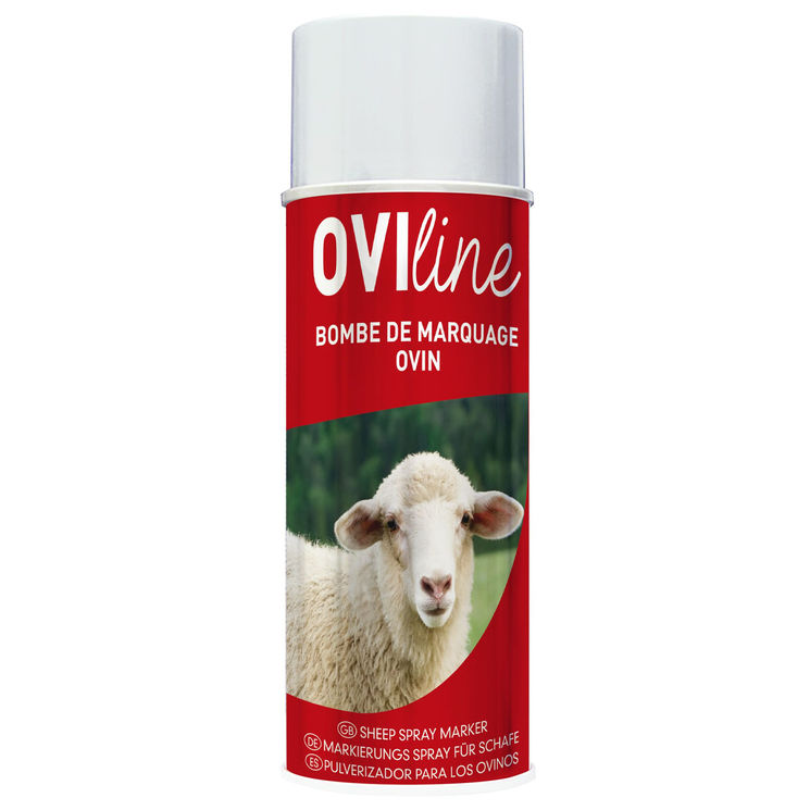 Spray de marquage rouge pour ovins, aerosol 500 ml, OVI LINE