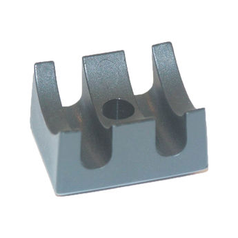 Mini cuillère poignée courbée métallisée en PS injecté 13x3,7x3,7cm - par  500 - RETIF