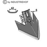 Soc patte d'oie 180x6mm, KK193569R, pour déchaumeur à dents Kverneland, pièce interchangeable