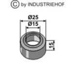 Bague Ø15x25 mm de cisaillement, epaisseur 15 mm, pour lame Durou, pièce interchangeable