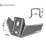 Aileron pour vibroculteur Kongskilde, 300x6 mm, entraxe 45/75mm, pièce interchangeable