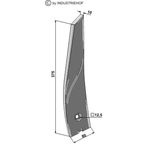 Déflecteur gauche pour déchaumeur à dents Vaderstad Cultus, 452956, pièce interchangeable