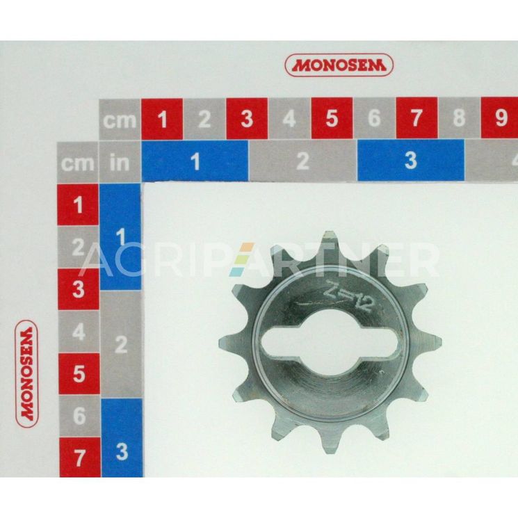 Pignon simple 12 dents pour MONOSEM, 10120002, 95543, pièce origine