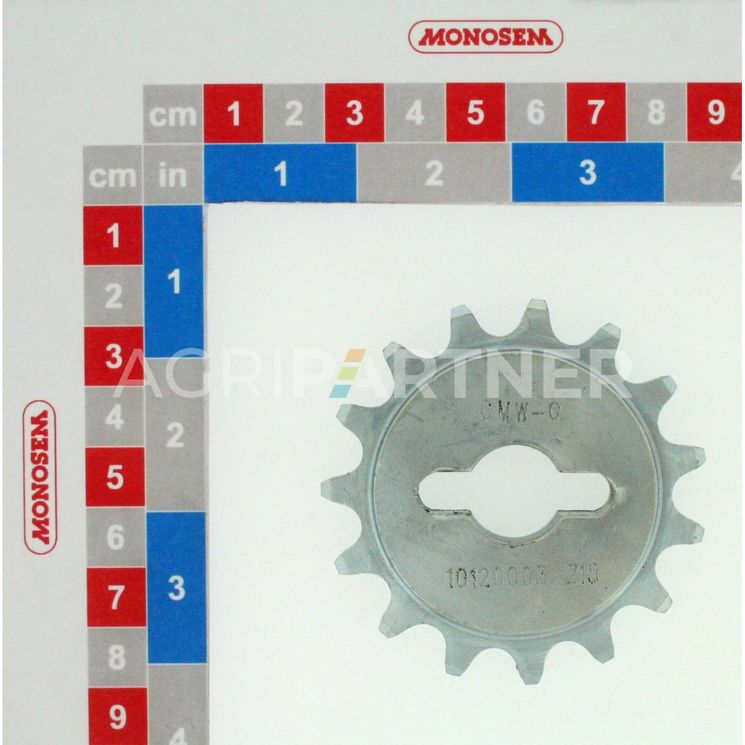 Pignon simple 15 dents pour MONOSEM, 10120003, 95546, pièce origine