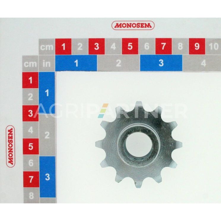 Pignon simple - 12 dents, pour semoir RIBOULEAU MONOSEM, 10125050, 6259, pièce origine