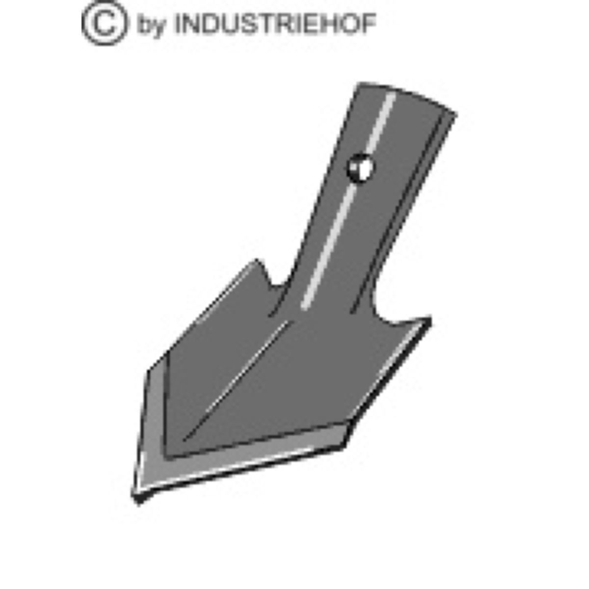 Soc triangle type BOURGAULT, 200-PWV-0400, pour déchaumeur à dent UNIVERSEL, largeur 100 mm, pièce origine