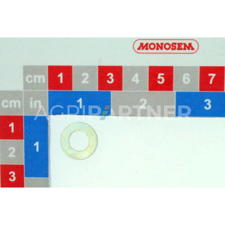 Rondelle 8,5 x 16 x 1,5 zn blanc 200HBS sans chrome VI, pour semoir MONOSEM, 30620063, pièce origine