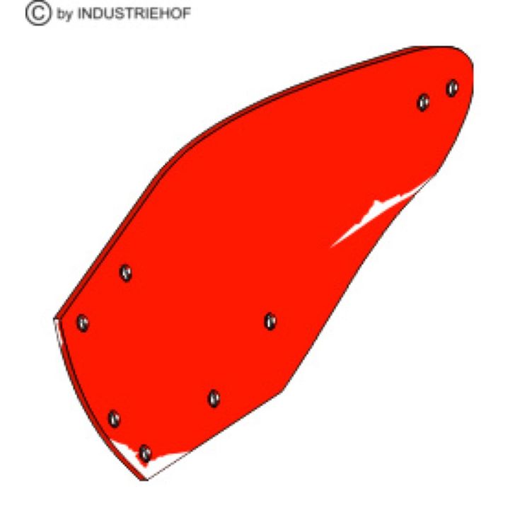 Versoir hélicoïdal, H4 acier bore, pour charrue KUHN, gauche, 612109, pièce interchangeable