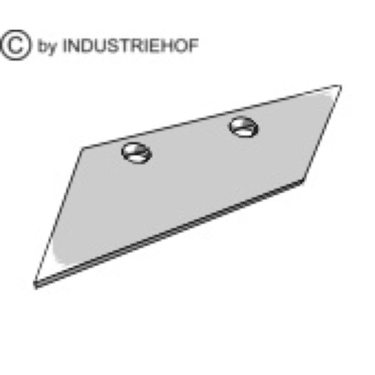 Soc de rasette pour charrue overum, 91802, gauche, pièce interchangeable