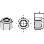 Ecrou frein M22x1.5 10.9 pour palier, moyeu type SKF