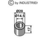 Entretoise D20mm x longueur 17mm TR 14.5mm universelle, pour débroussailleuse, pièce interchangeable