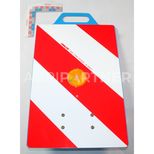 Kit de signalisation avec plaque gauche réfléchissante et catadioptre pour RIBOULEAU MONOSEM, 65034084, pièce origine