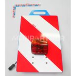 Kit de signalisation avec plaque droite réfléchissante et feux de signalisation RIBOULEAU MONOSEM, 65034086, pièce origine