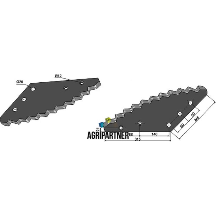 Couteau de mélangeuse AGM, FARESIN, 205001, 512006450, pièce interchangeable