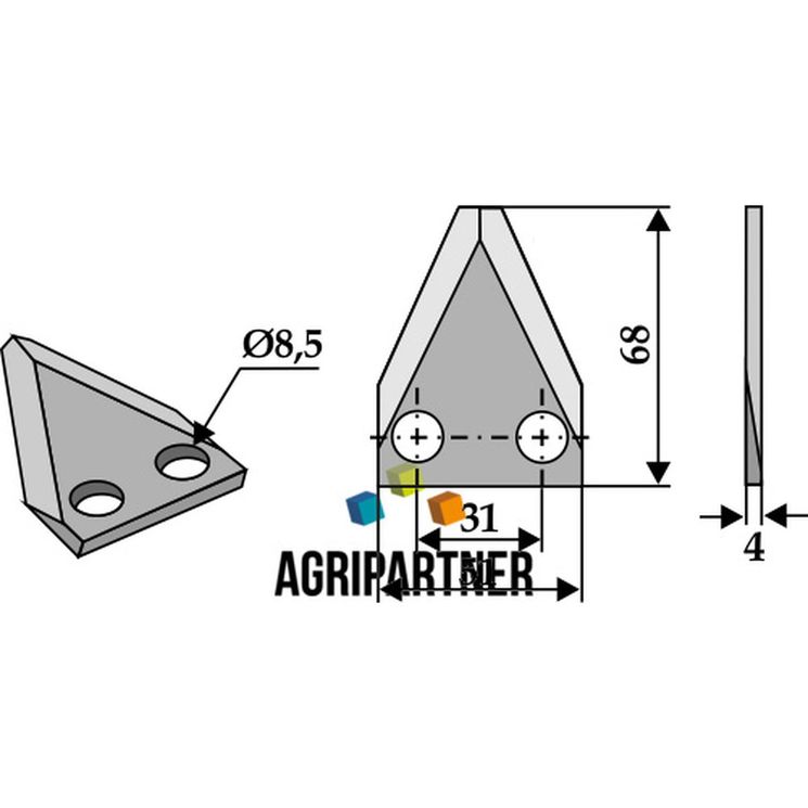 Couteau de mélangeuse FRASTO, STORTI, WALKER, 16800008, 16800029, pièce interchangeable