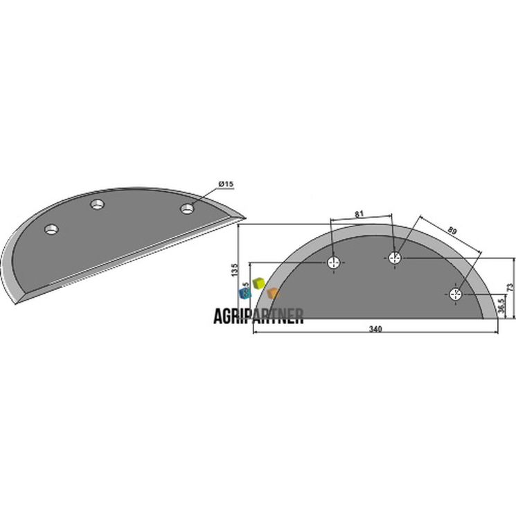 Couteau de mélangeuse MARMIX, 208.124, pièce interchangeable