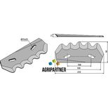 Couteau de mélangeuse STRAUTMANN, 60503503, droit, pièce interchangeable