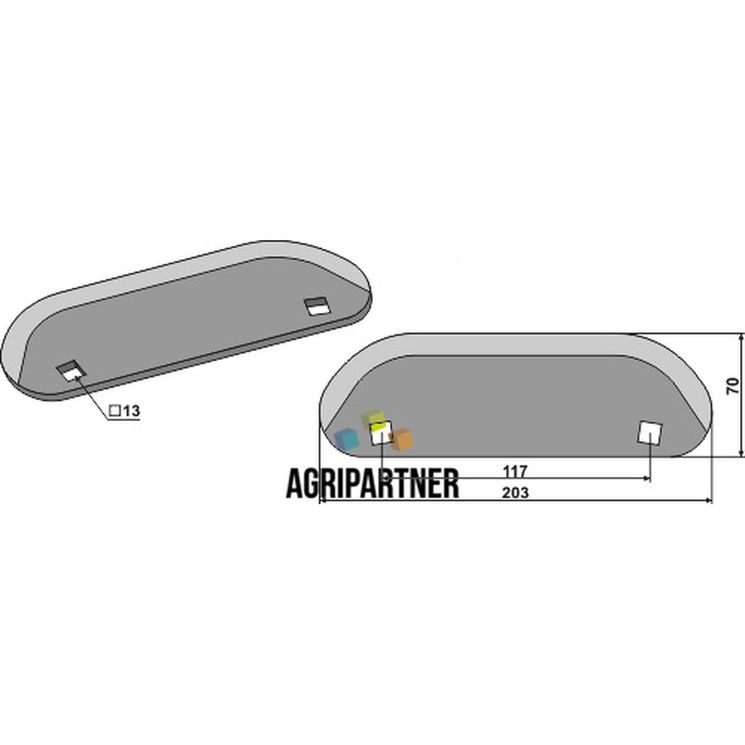 Couteau de mélangeuse KUHN, AUDUREAU, A5310403, pièce interchangeable