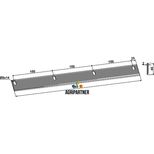 Couteau de mélangeuse SGARIBOLDI, trous 8x14 mm, 340x40x2 mm, pièce interchangeable