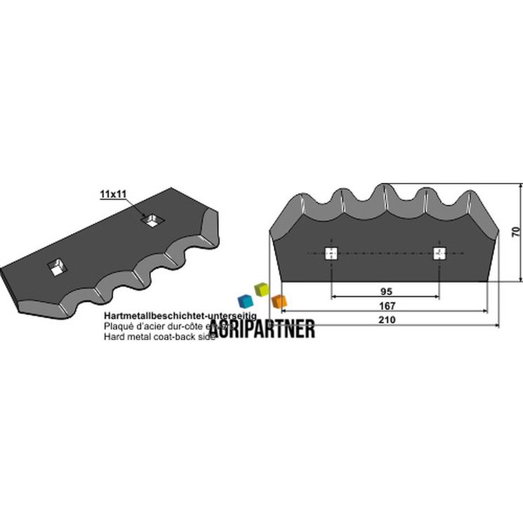 Couteau de mélangeuse MARMIX, 208.128/2, pièce interchangeable