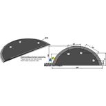 Couteau de mélangeuse MARMIX, 208.124, renforcé au carbure, pièce interchangeable